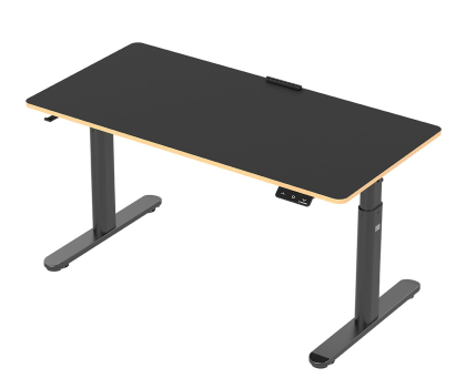 Biurko gamingowe Ultradesk Pulsar (Czarne) (elektryczna regulacja) UDESK-PUL-BK